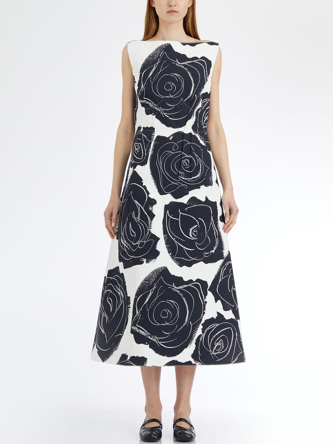 MARNI Sleeveless Floral Cotton Dress