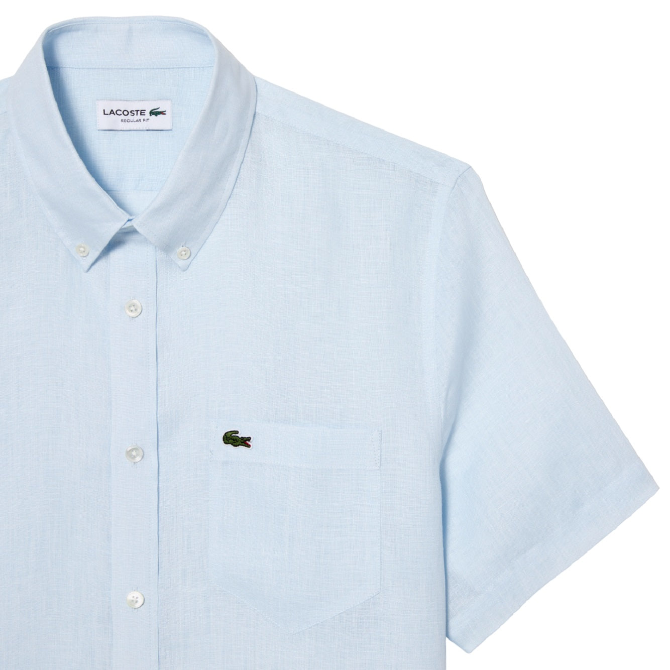 LACOSTE Classic Linen Shirt for Men - Regular Fit