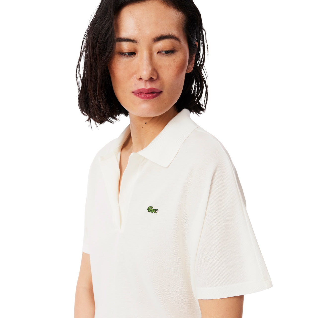 LACOSTE Contemporary Women's Polo with Relaxed Fit