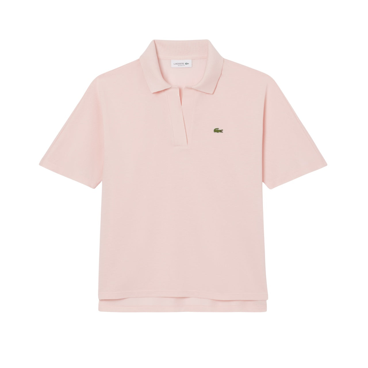 LACOSTE Relaxed Fit Polo with Asymmetrical Cut