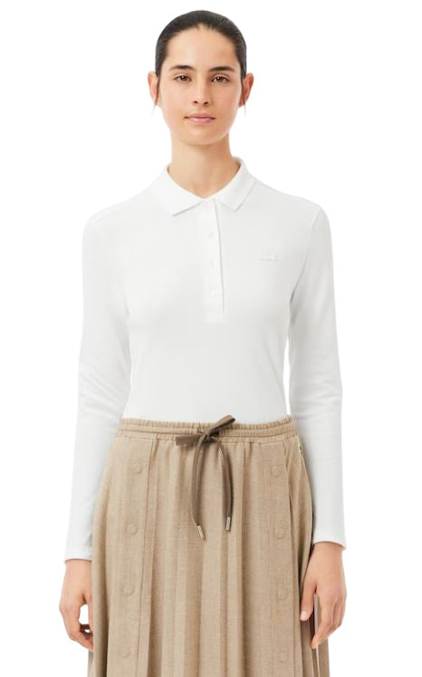 LACOSTE Elegant Long Sleeve Polo for Women