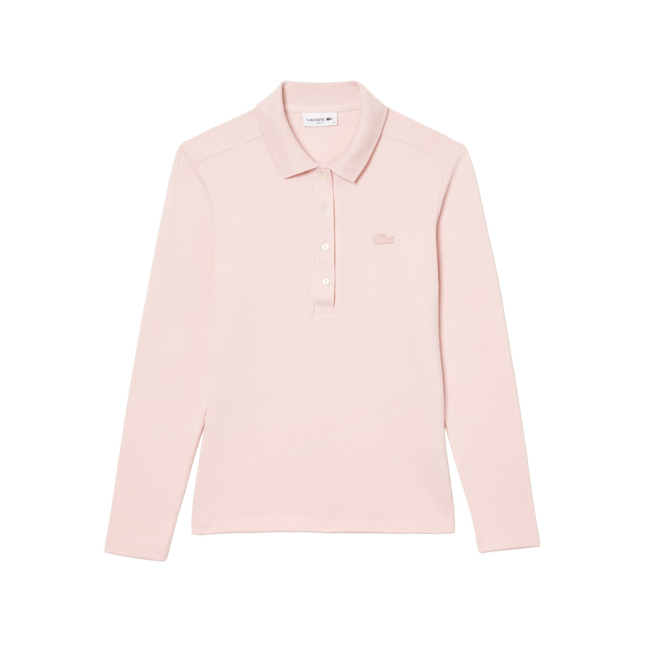 LACOSTE Feminine Slim Fit Mini Polo with Long Sleeves