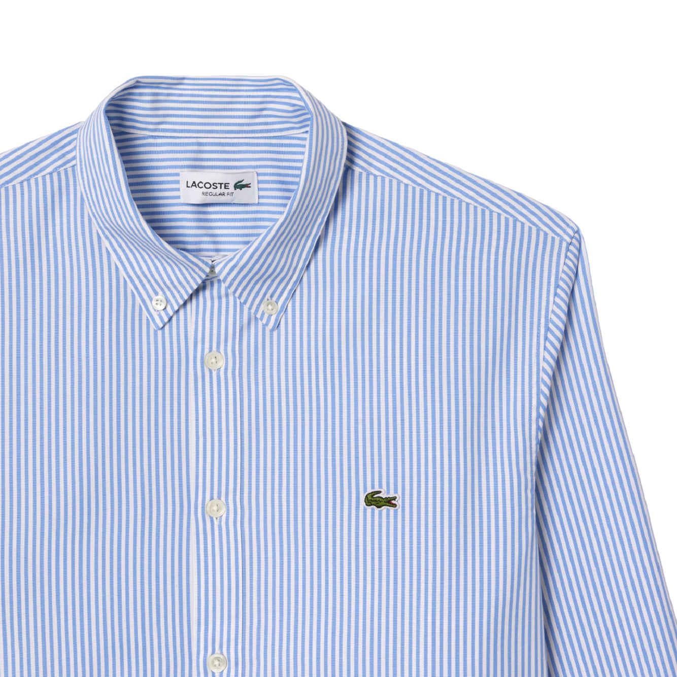 LACOSTE Luxe Cotton Shirt for Men - Clear Blue