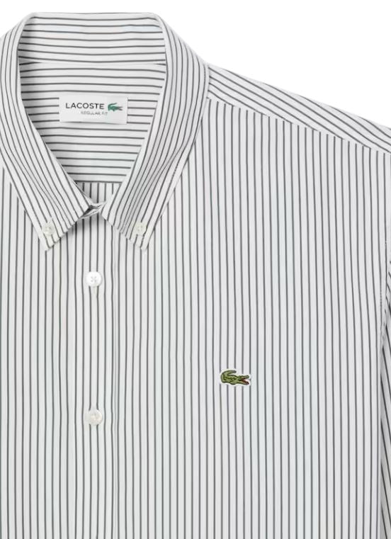 LACOSTE Relaxed Chic Striped Shirt for Men - FW25