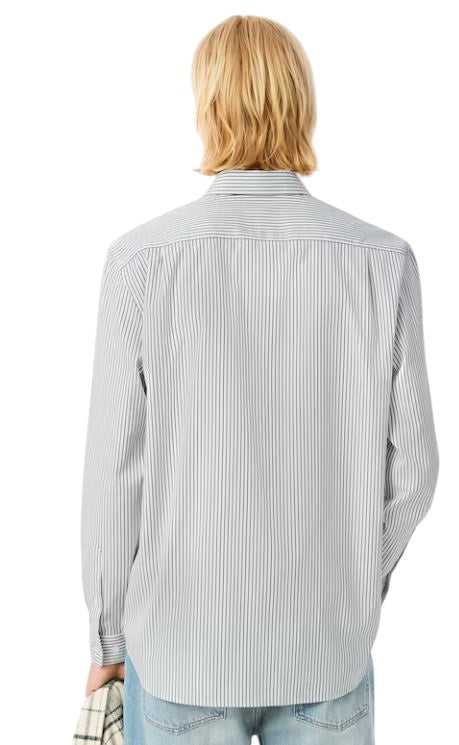 LACOSTE Relaxed Chic Striped Shirt for Men - FW25