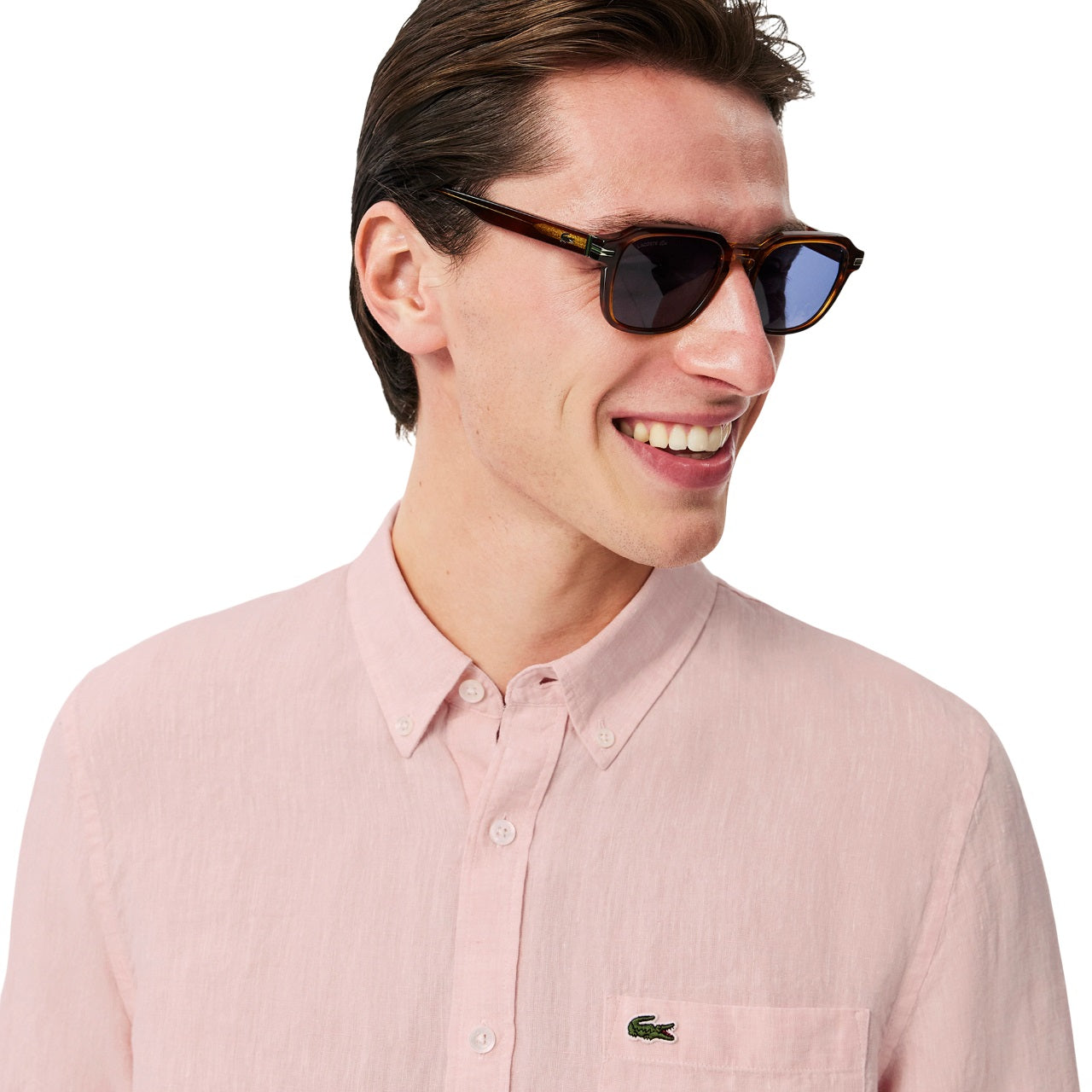 LACOSTE Luxe Linen Shirt for Men