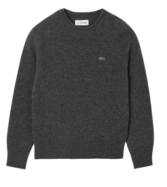 LACOSTE Classic Women's Sweater with Rolled Collar