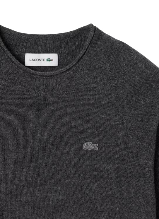 LACOSTE Classic Women's Sweater with Rolled Collar