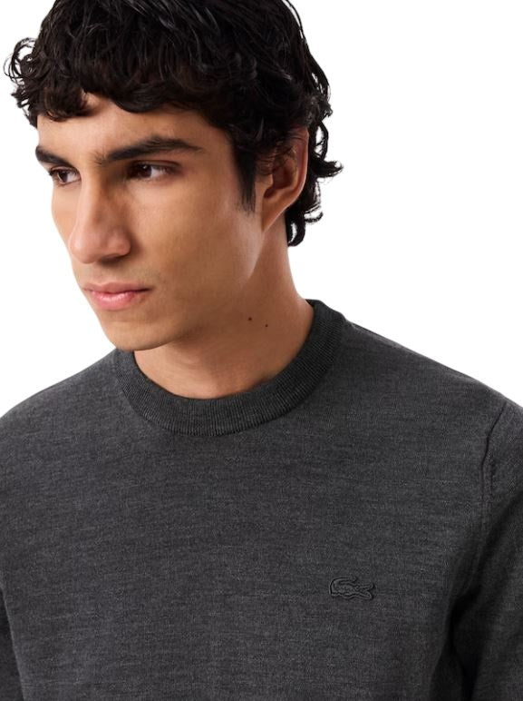 LACOSTE Minimalist Merino Wool Sweater for Men