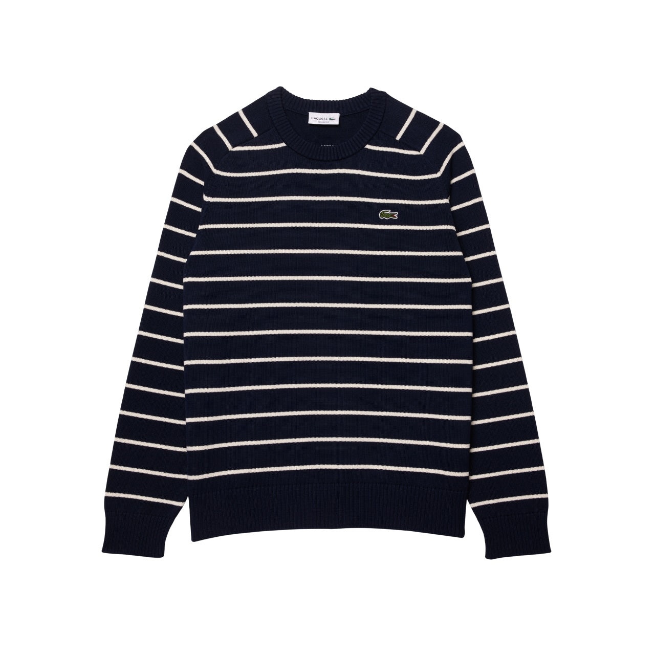 LACOSTE Classic Striped Sweater - Seamless Design