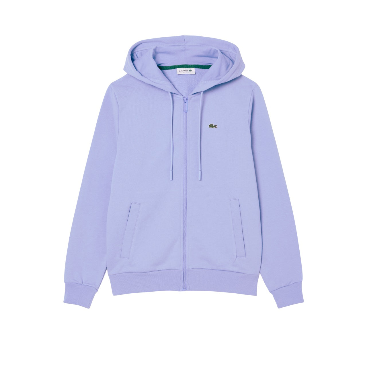 LACOSTE Relaxed Fit Zip-Up Sweatshirt for Women