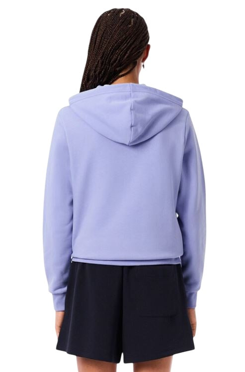 LACOSTE Relaxed Fit Zip-Up Sweatshirt for Women