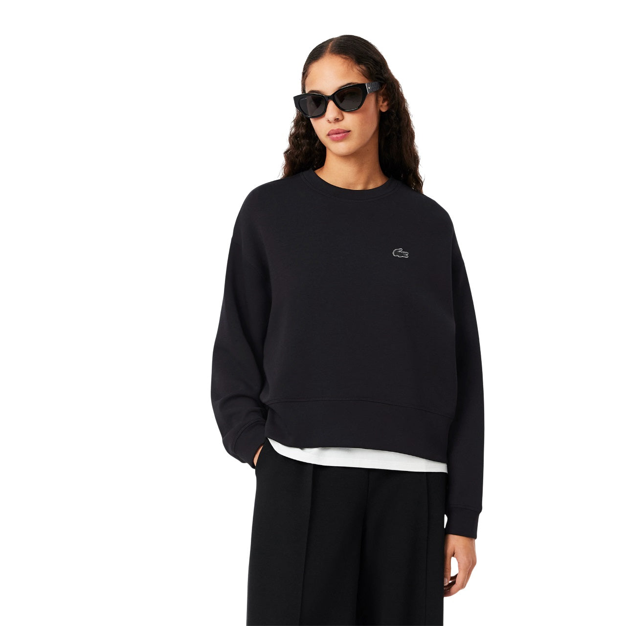 LACOSTE Relaxed Fit Sweatshirt for Women