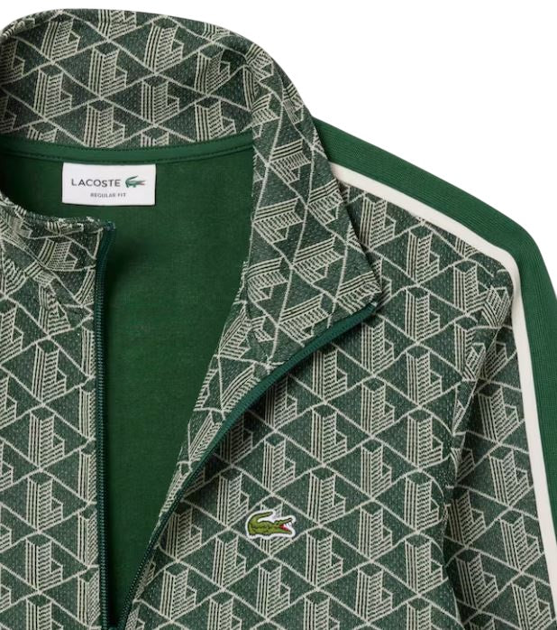 LACOSTE Men's Zip-Up Sweatshirt - Slightly Fitted Design