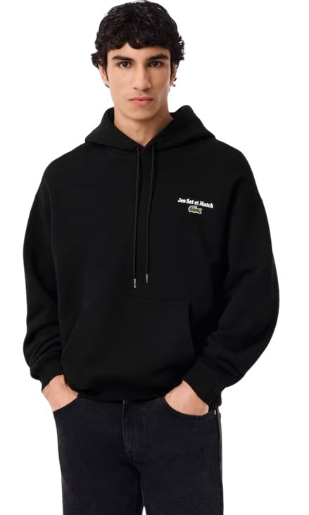 LACOSTE Men's Loose Fit Sweatshirt with Kangaroo Pocket