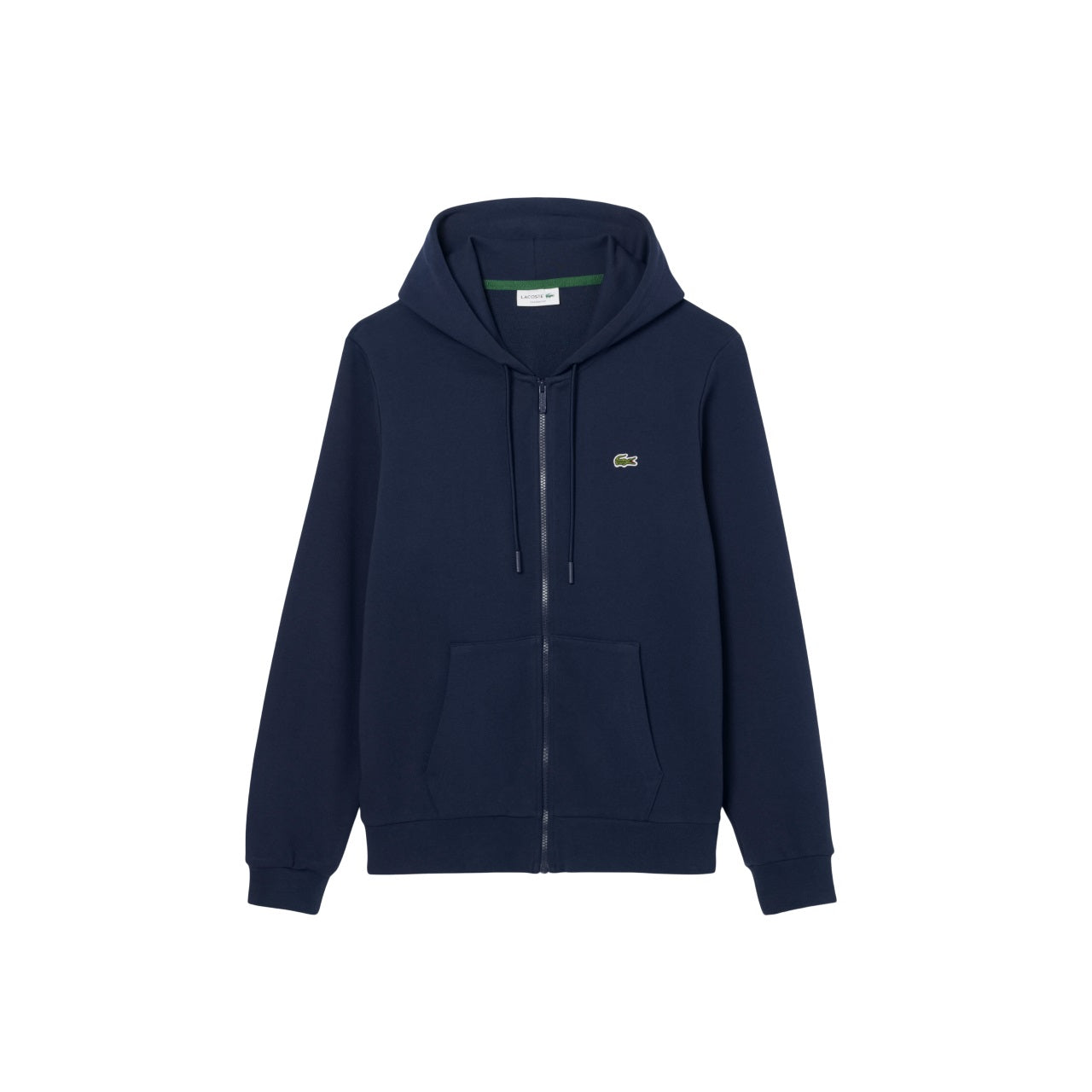 LACOSTE Classic Zipped Fleece Hoodie for Men