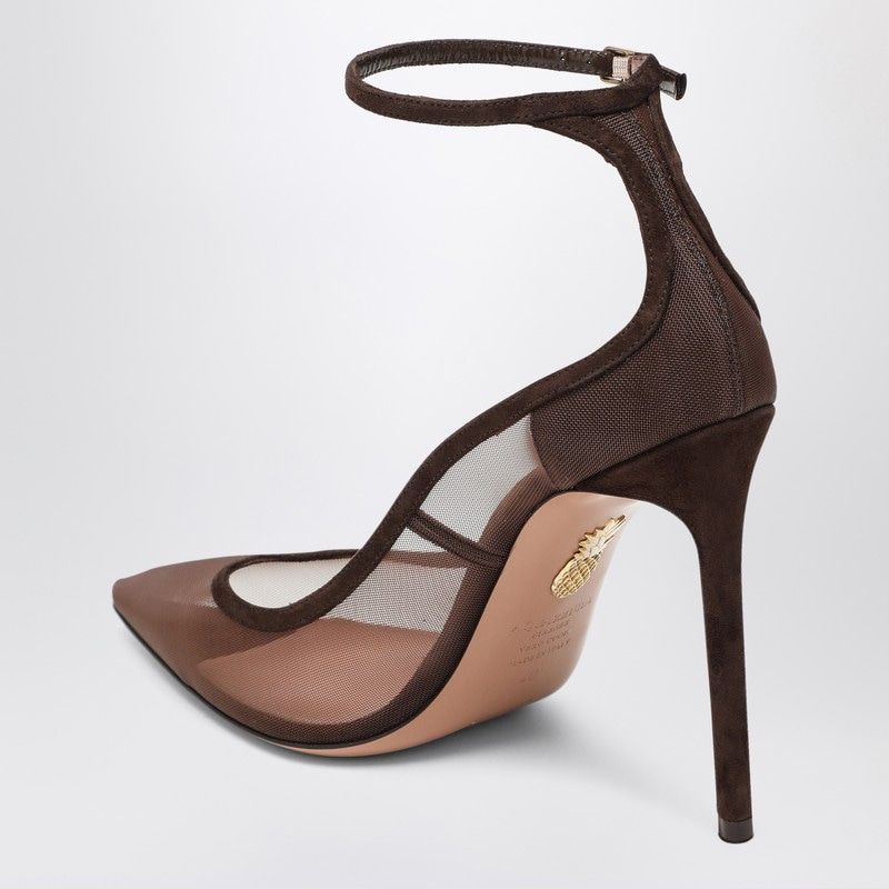 AQUAZZURA Love Affair 85 Mesh Pumps