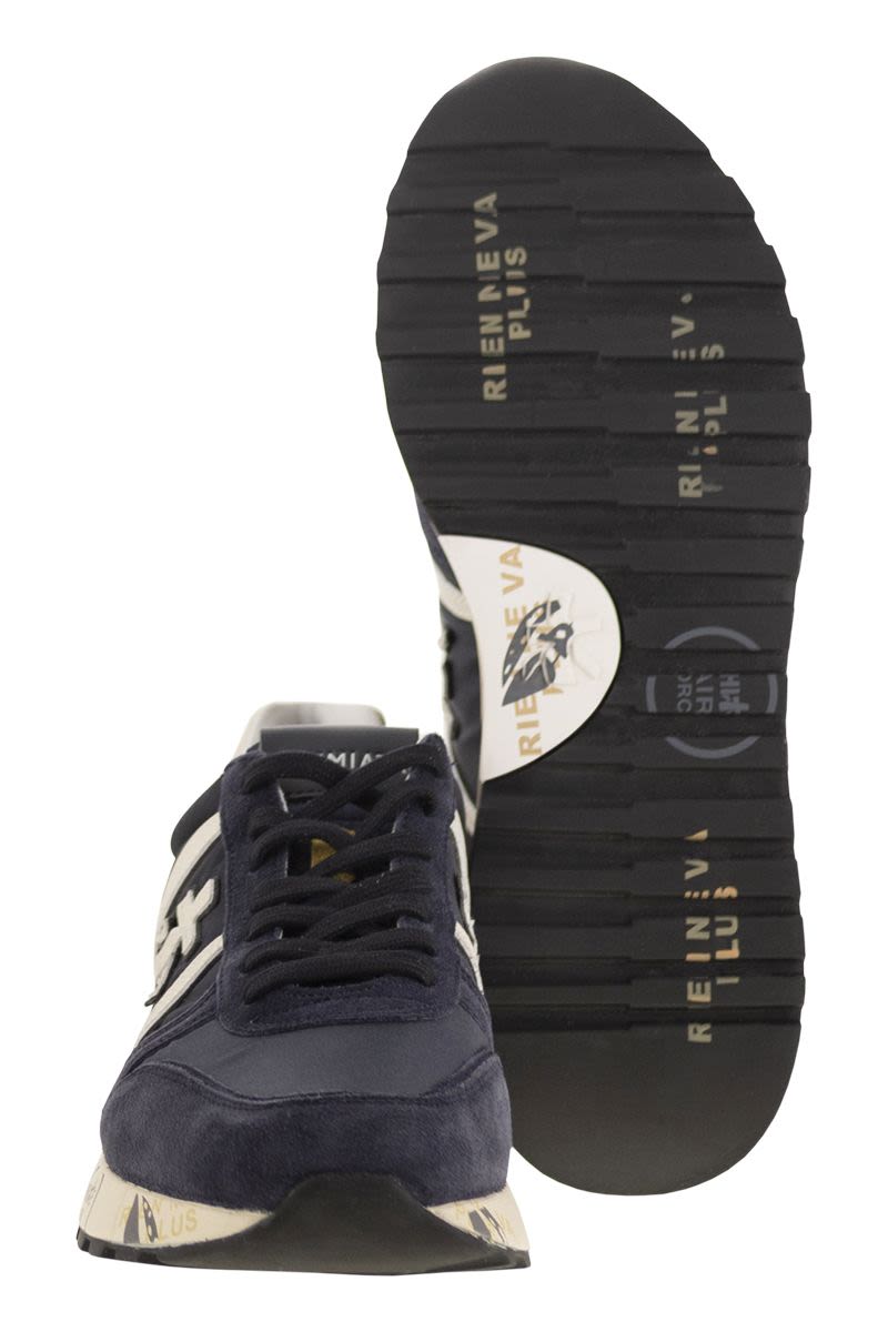PREMIATA Lander 7702 - Comfortable Suede Sneakers with Ergonomic Sole