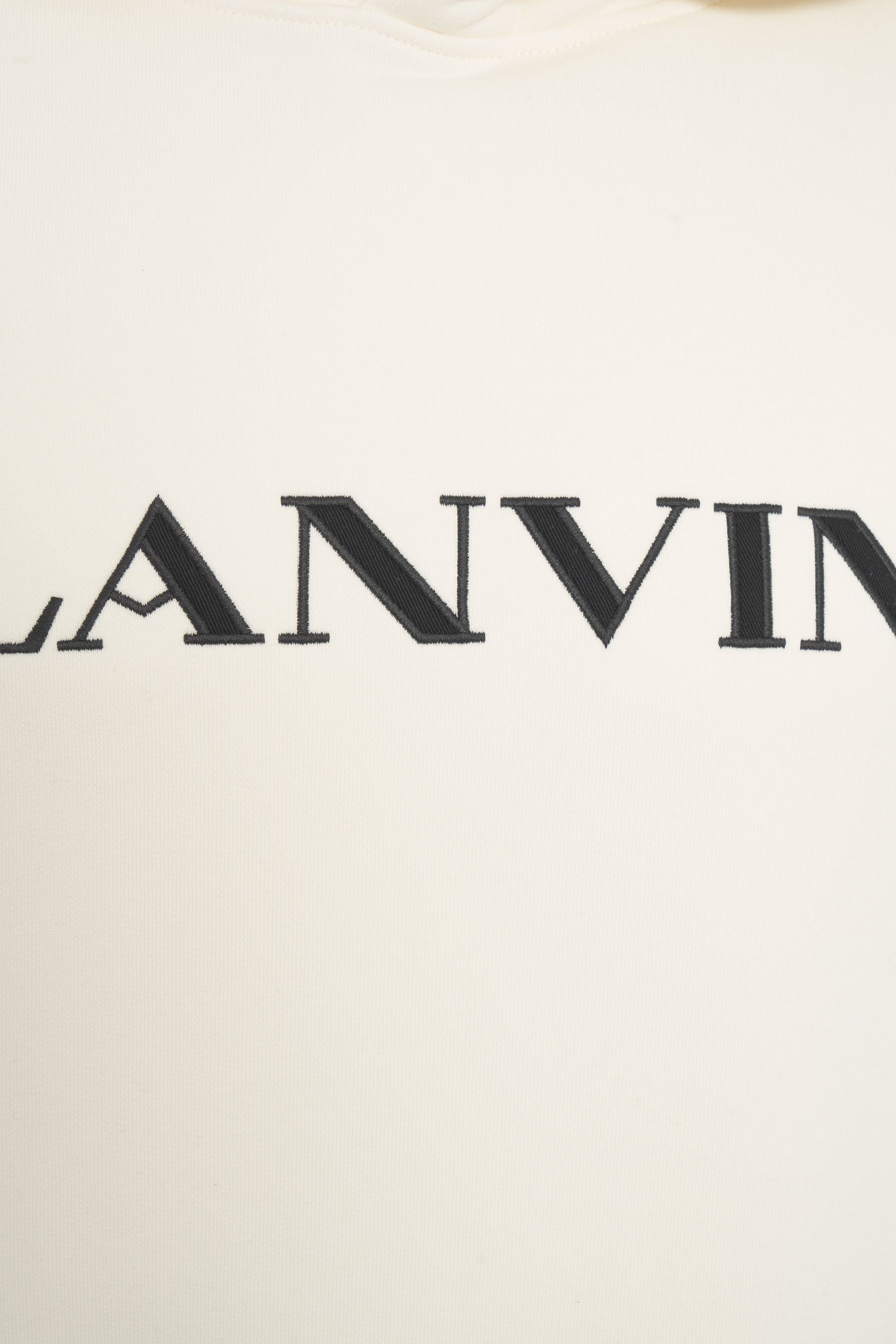 LANVIN Men's Hoodie with Logo Print