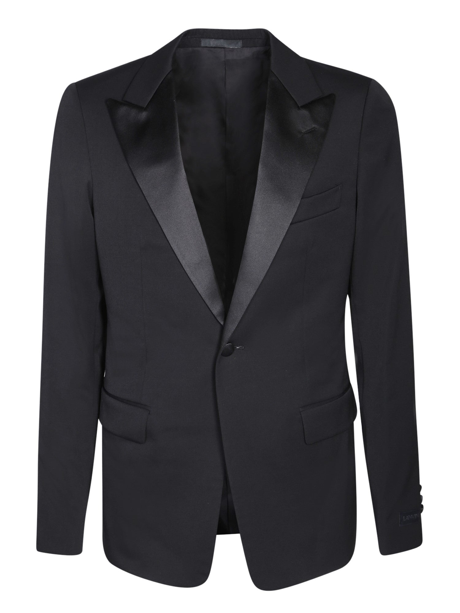LANVIN Sophisticated Wool Black Blazer for Men