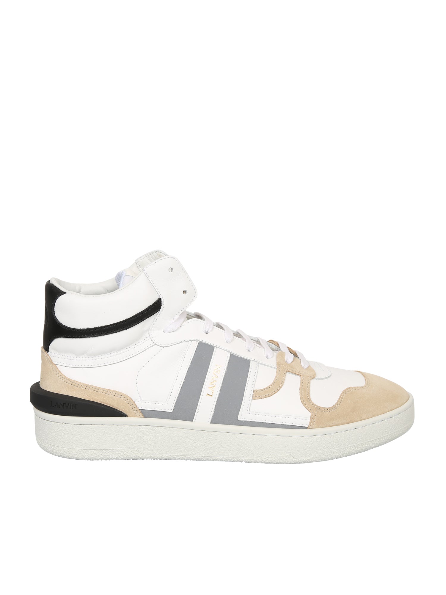 LANVIN High Top Round Toe Sneakers for Men