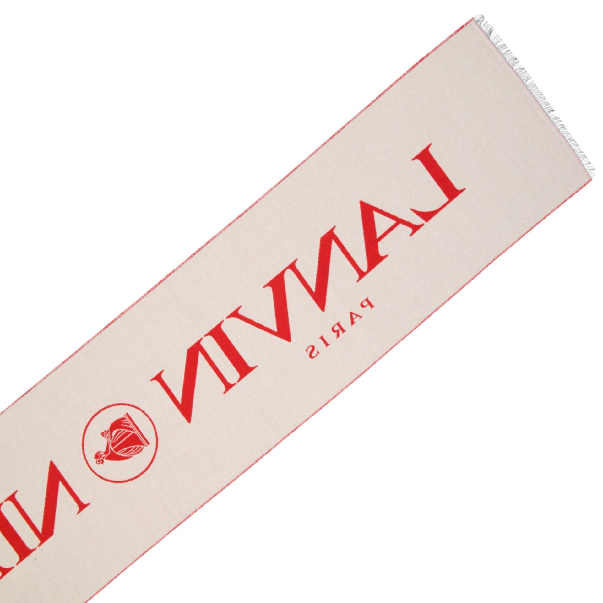 LANVIN Luxurious Wool and Silk Scarf - 180 cm x 35 cm