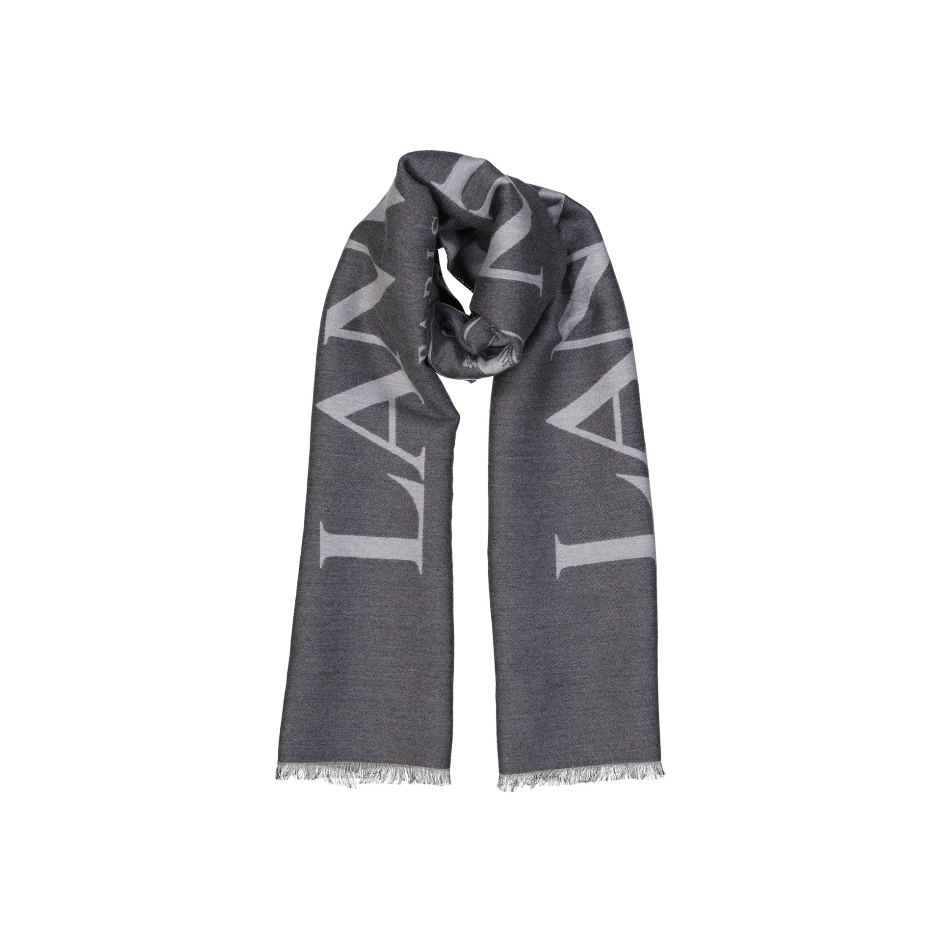 LANVIN Wool and Silk Scarf - 180 cm x 35 cm