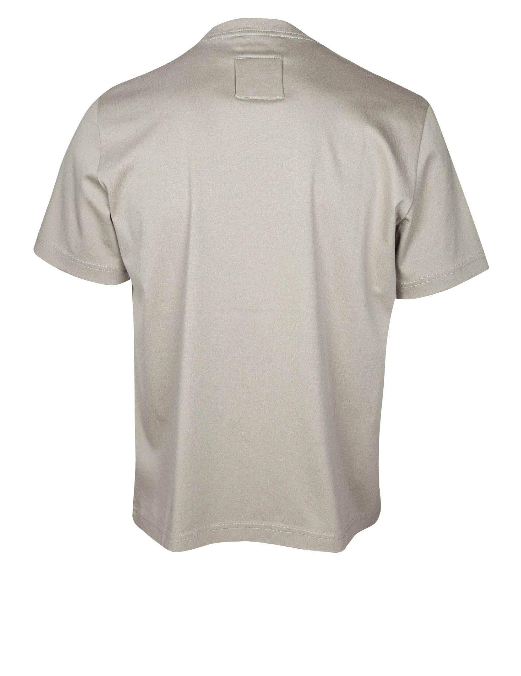 LANVIN Denim T-Shirt with Embroidered Logo