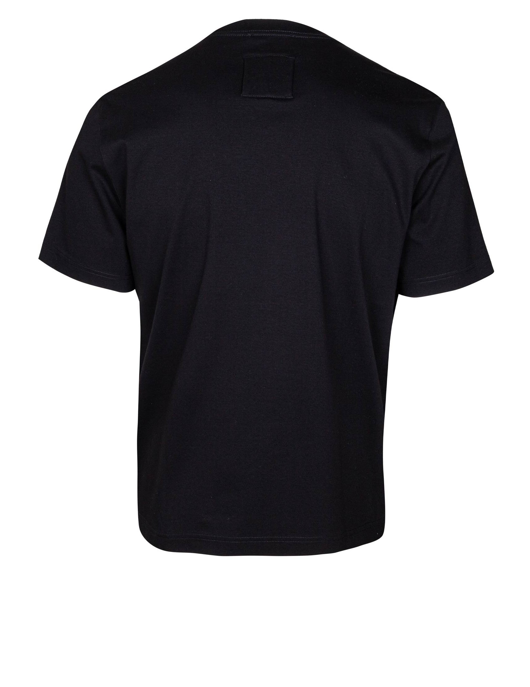 LANVIN Embroidered Logo Denim T-Shirt - Classic Fit