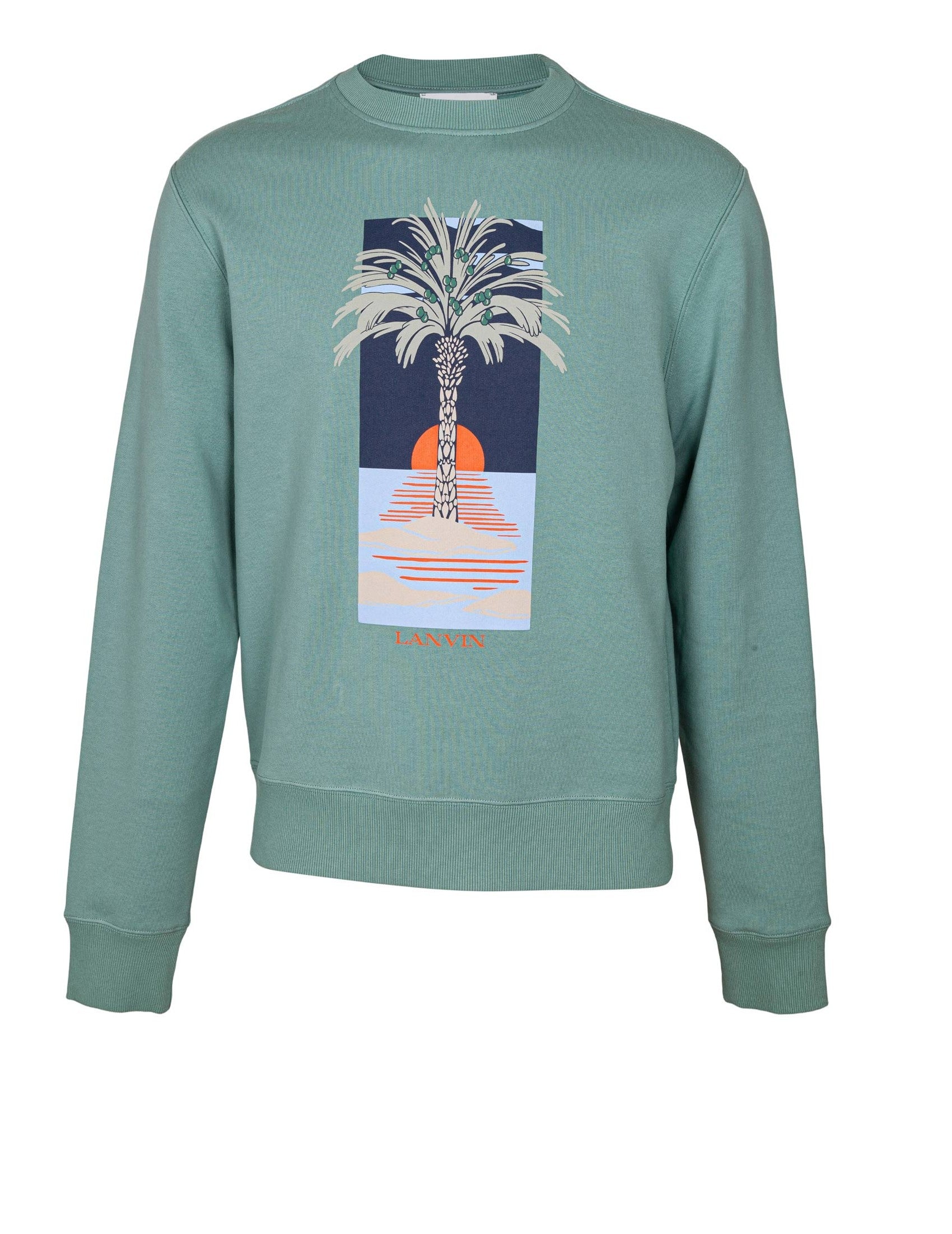 LANVIN Printed Cotton Sweatshirt for Men - Spring Summer 25