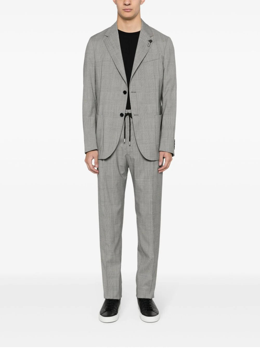 LARDINI Light Gray Wool Suit for Men - Fall Winter 24/25