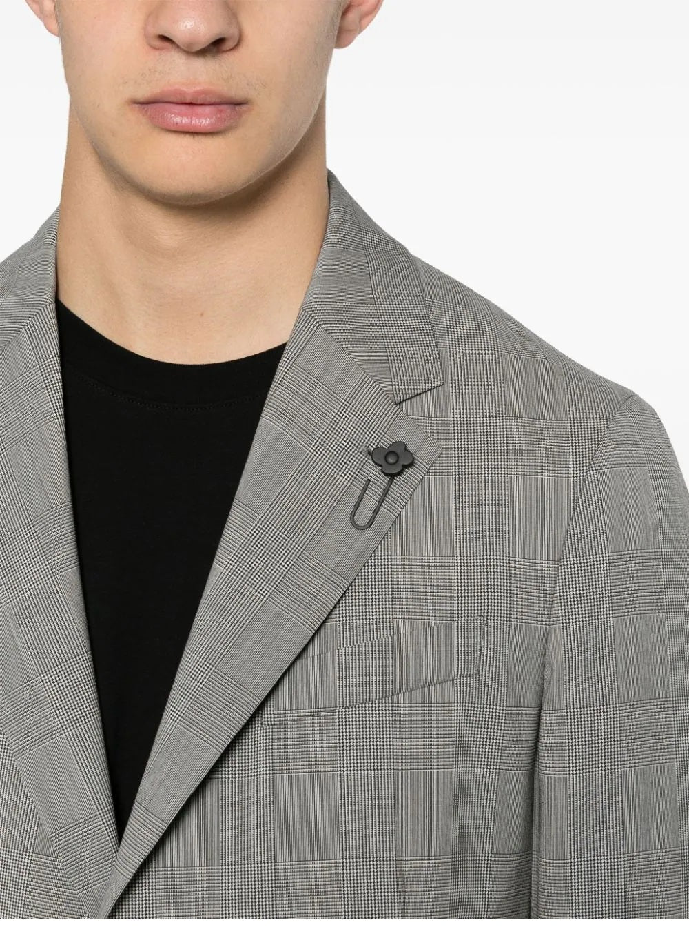 LARDINI Light Gray Wool Suit for Men - Fall Winter 24/25