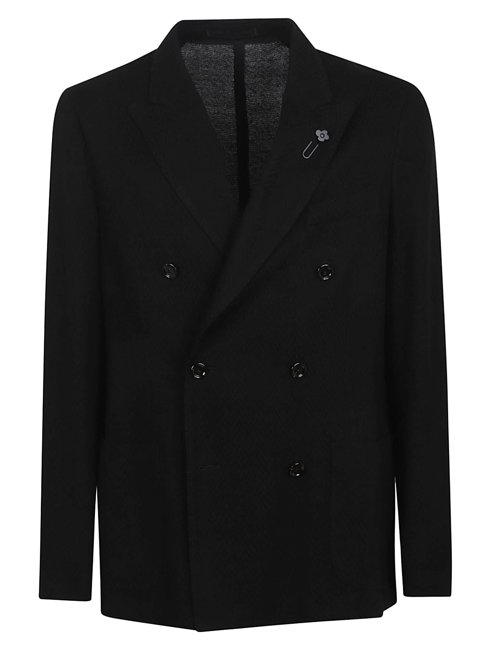 LARDINI Sleek Lyocell Blend Jacket