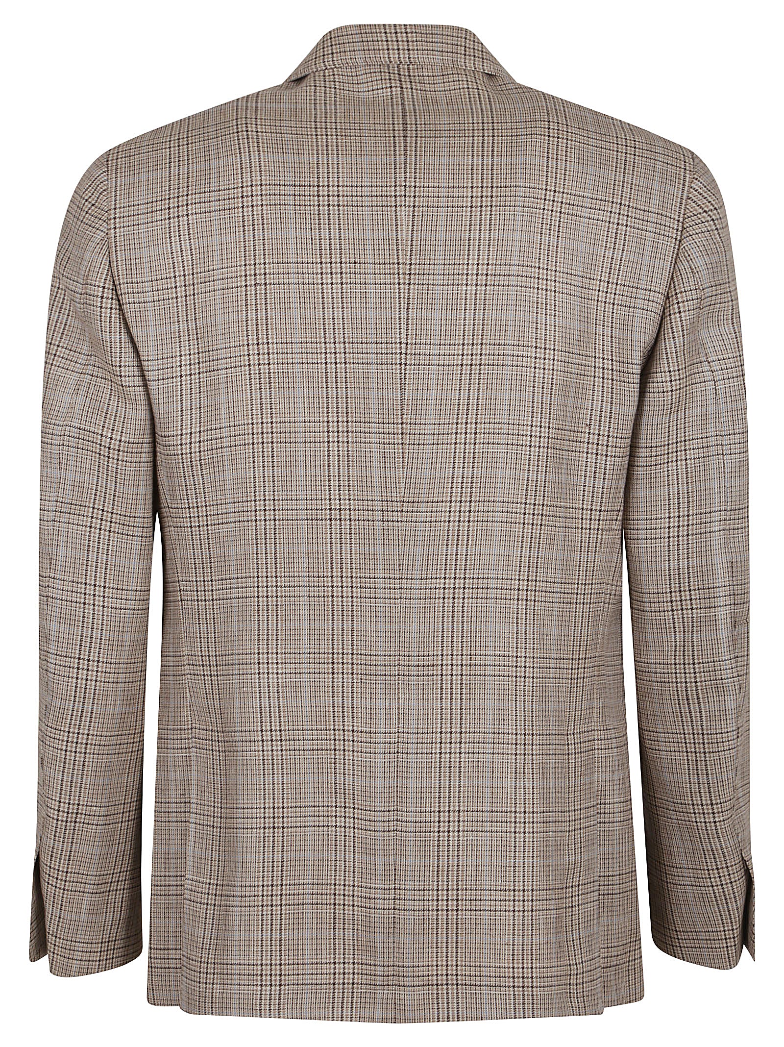 LARDINI Checkerboard Button-Up Jacket