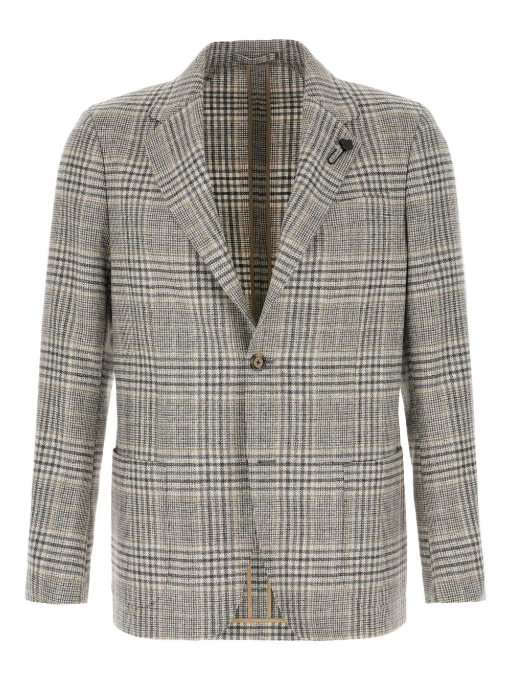 LARDINI Sophisticated Grey Men's Jacket for FW25