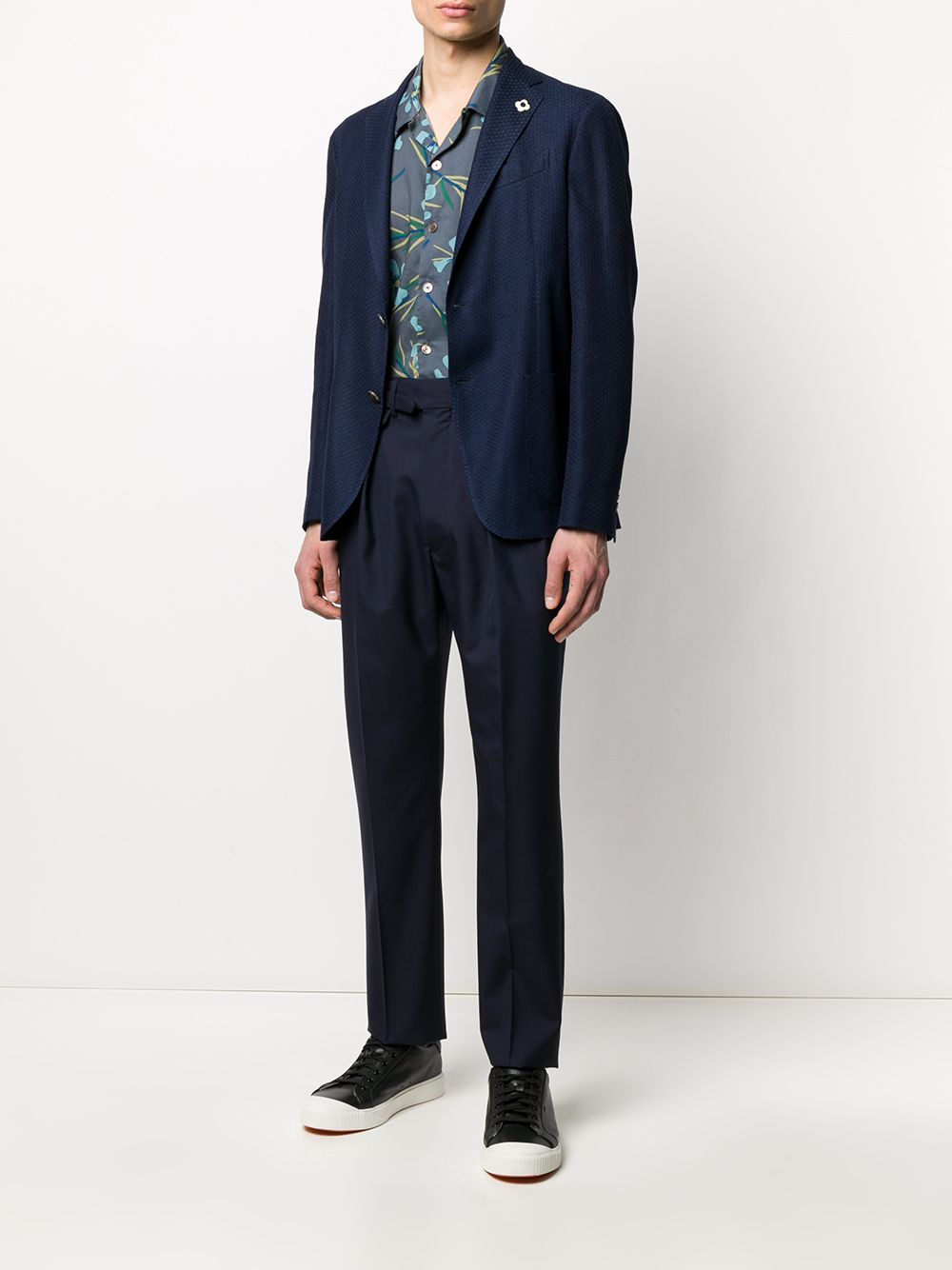 LARDINI Classic Single-Breasted Jacket for Men