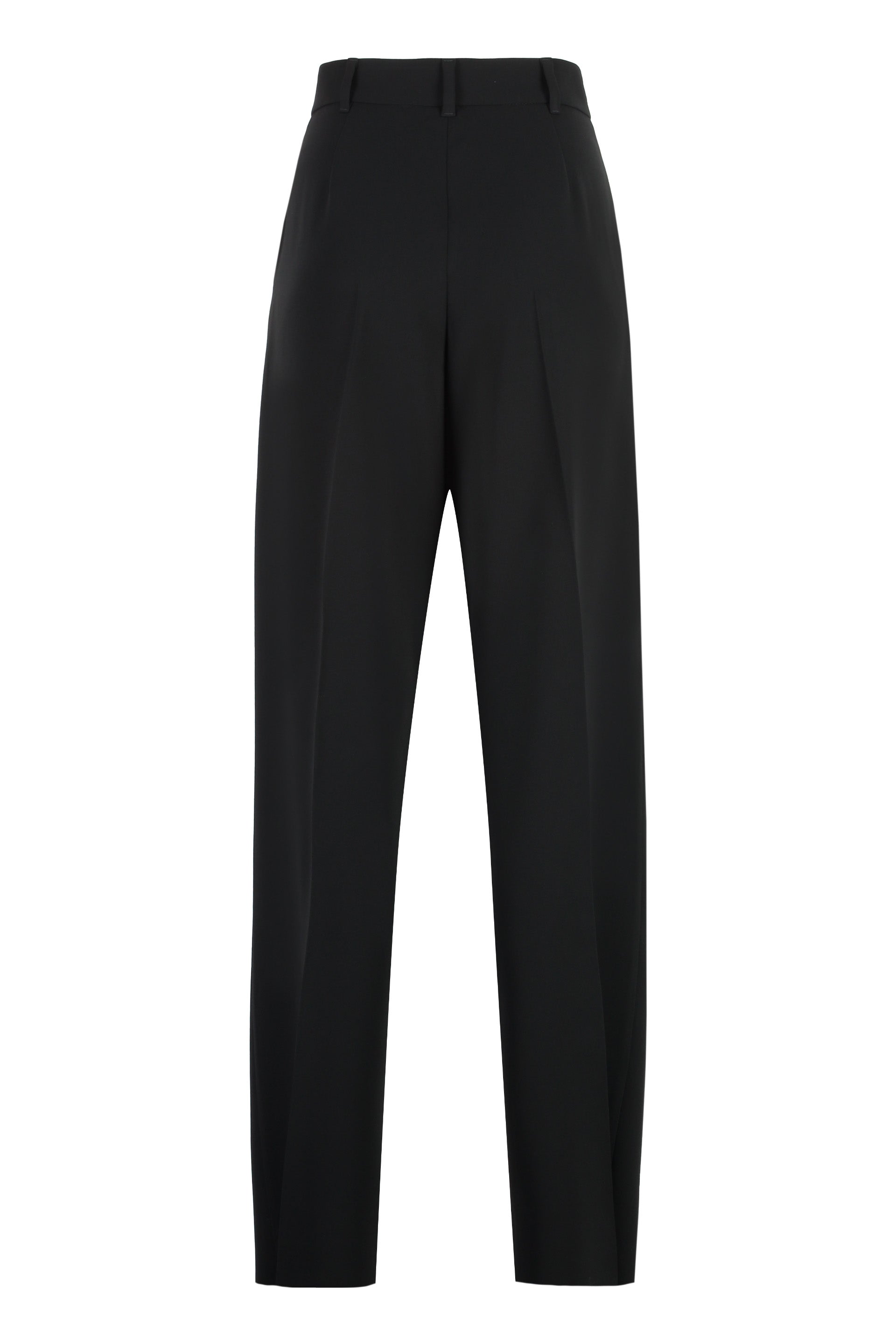 MAX MARA STUDIO High-Waist Creased Pleated Trousers
