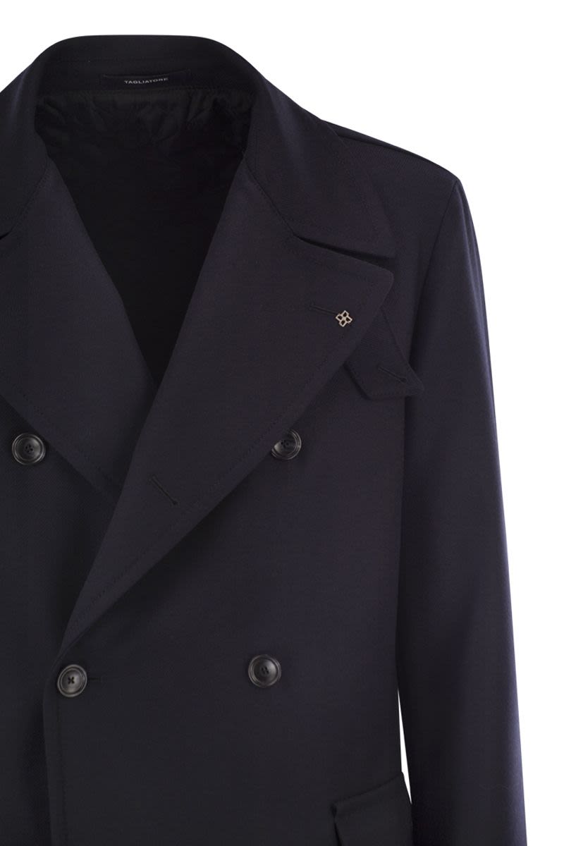 TAGLIATORE Double-Breasted Virgin Wool Jacket - FW25