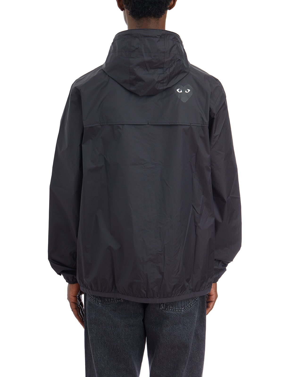 COMME DES GARÇONS PLAY Hooded Jacket with Double Logo - Size L