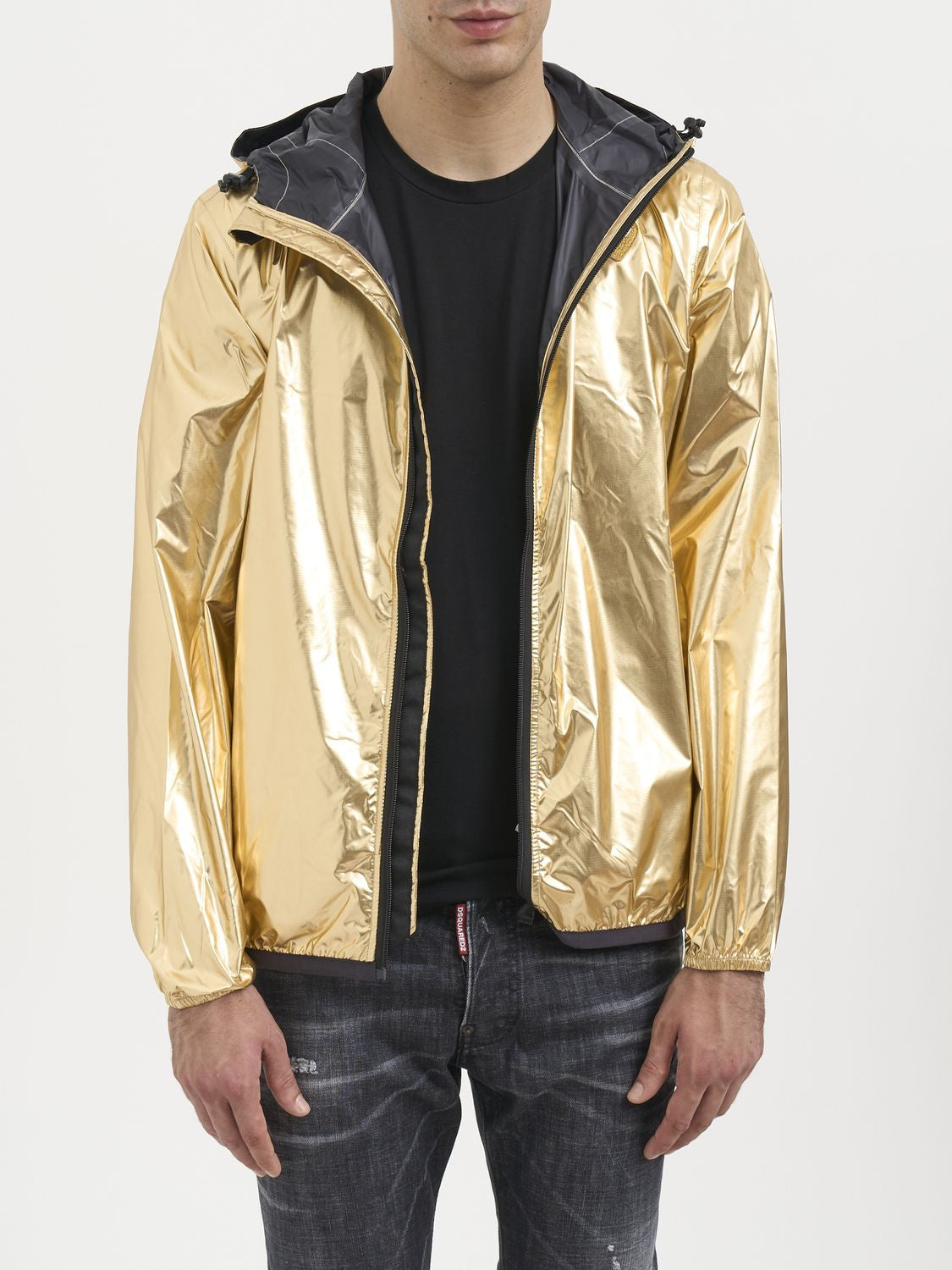 COMME DES GARÇONS PLAY Hooded Jacket with Dual Logo - Size L