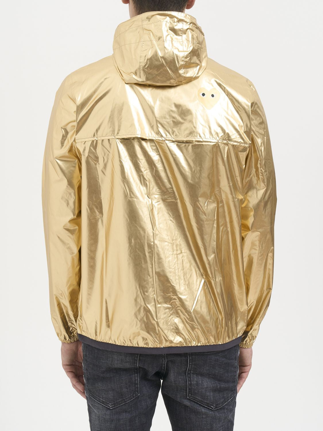 COMME DES GARÇONS PLAY Hooded Jacket with Dual Logo - Size L