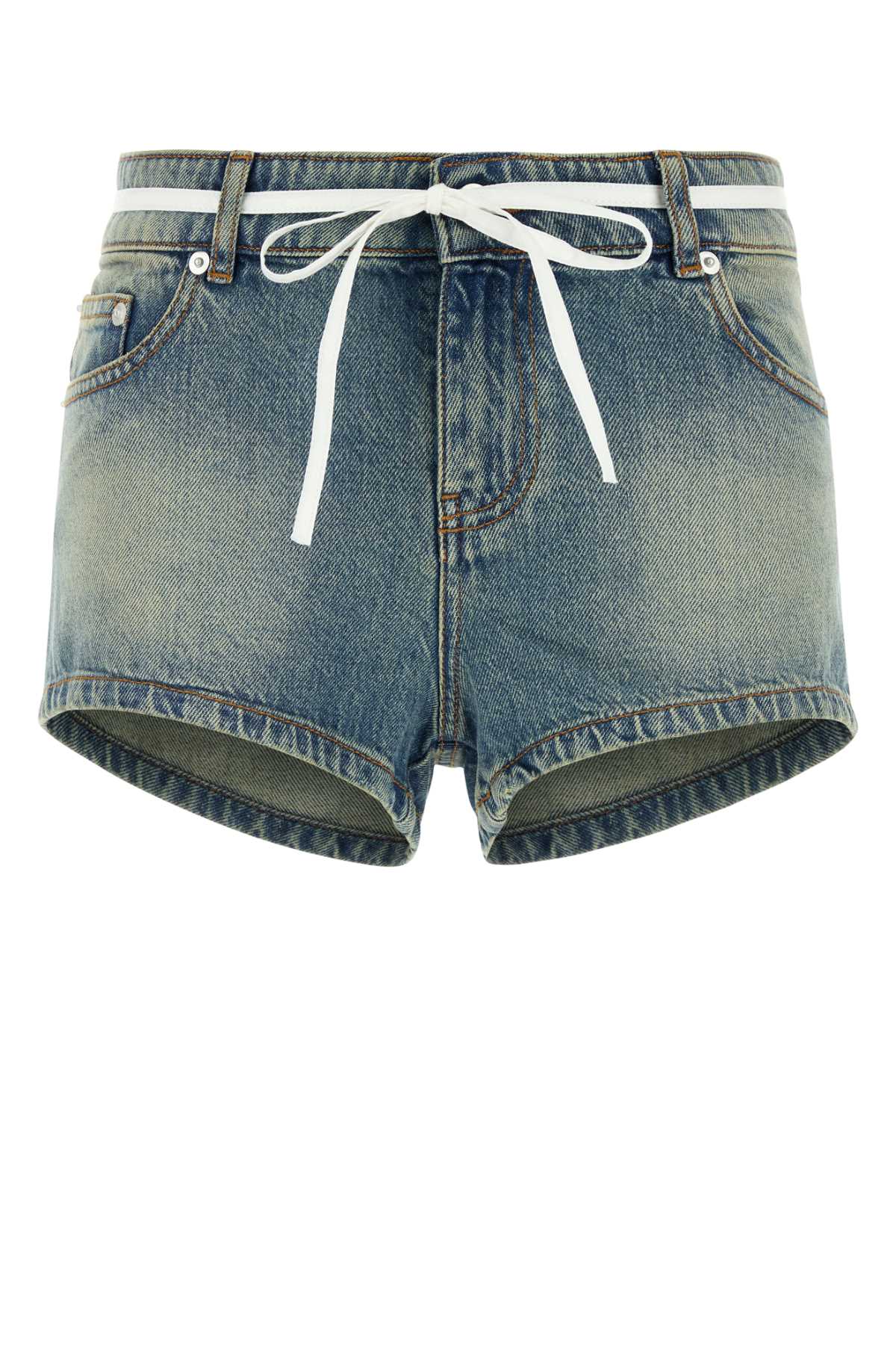 GIMAGUAS Womens Mini Denim Lazo Shorts