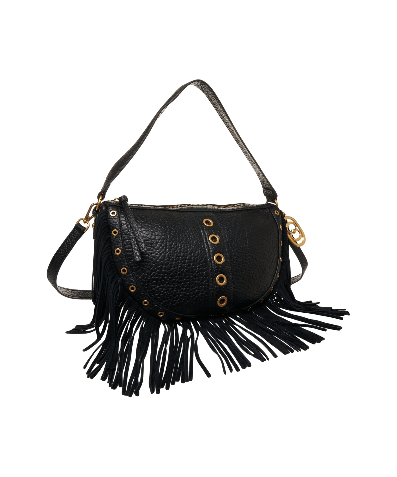LA CARRIE Fringe Shoulder Handbag - 34 x 20 x 12 cm