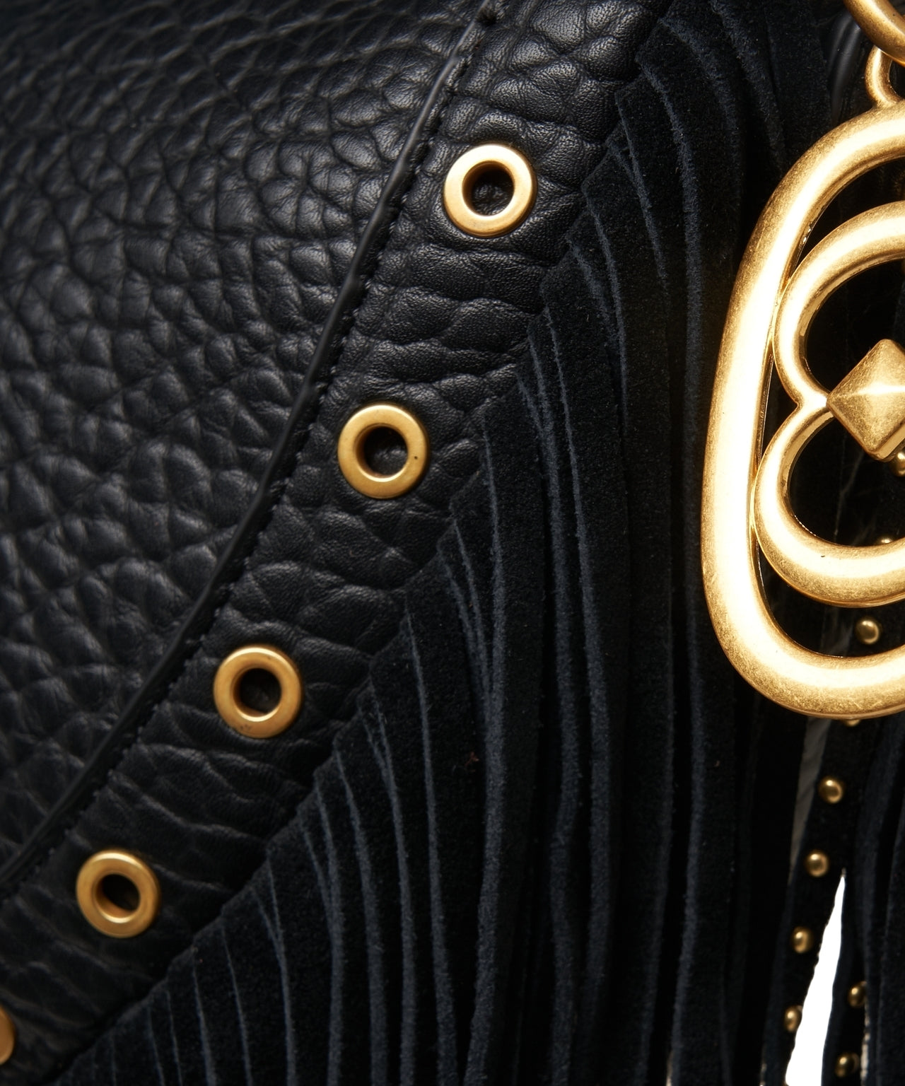 LA CARRIE Fringe Shoulder Handbag - 34 x 20 x 12 cm