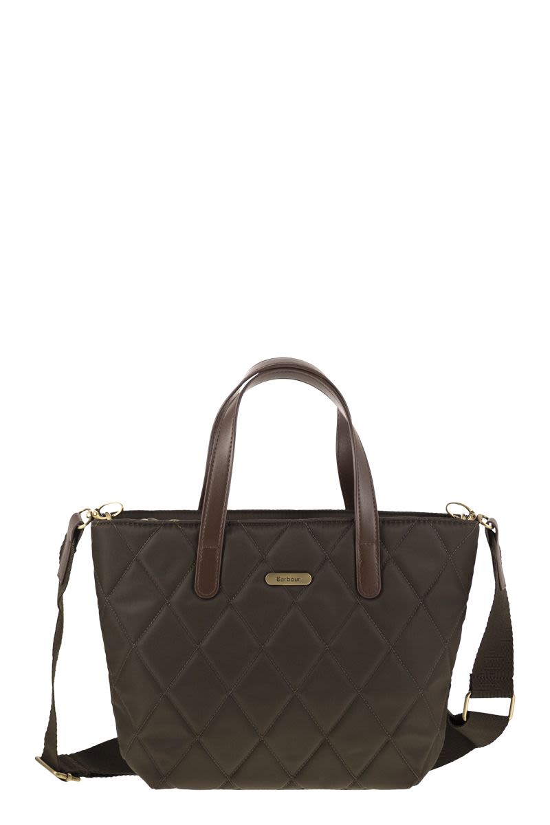 BARBOUR Mini Quilted Tote Handbag