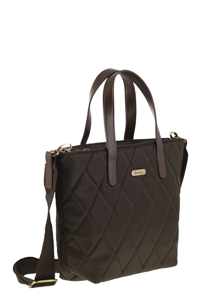 BARBOUR Mini Quilted Tote Handbag