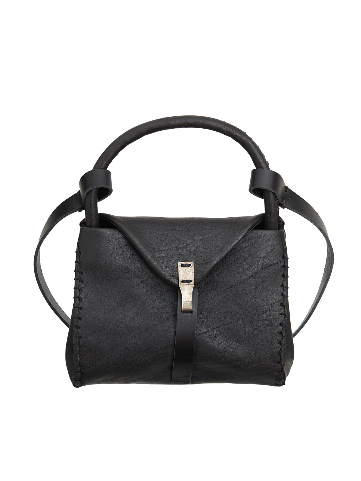 VALENTINA BANELLA Mini Handle Stitch Leather Handbag