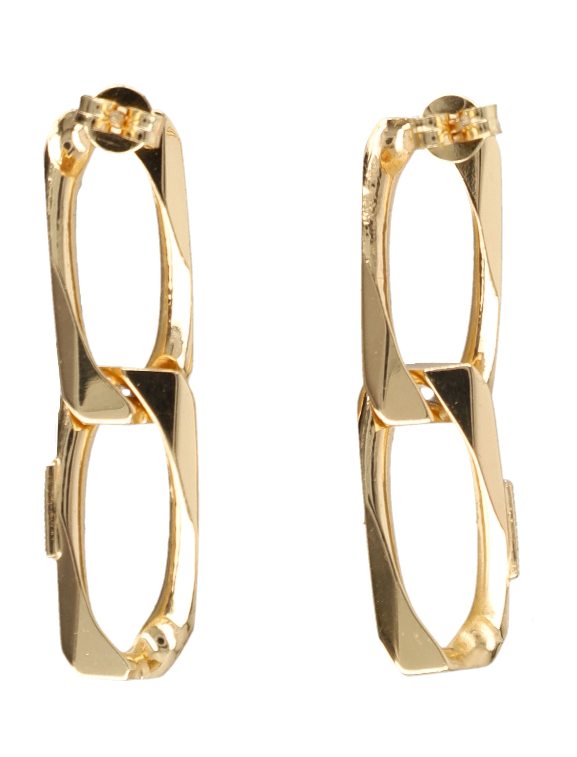 EMANUELE BICOCCHI Gold-Plated Chain Link Earrings