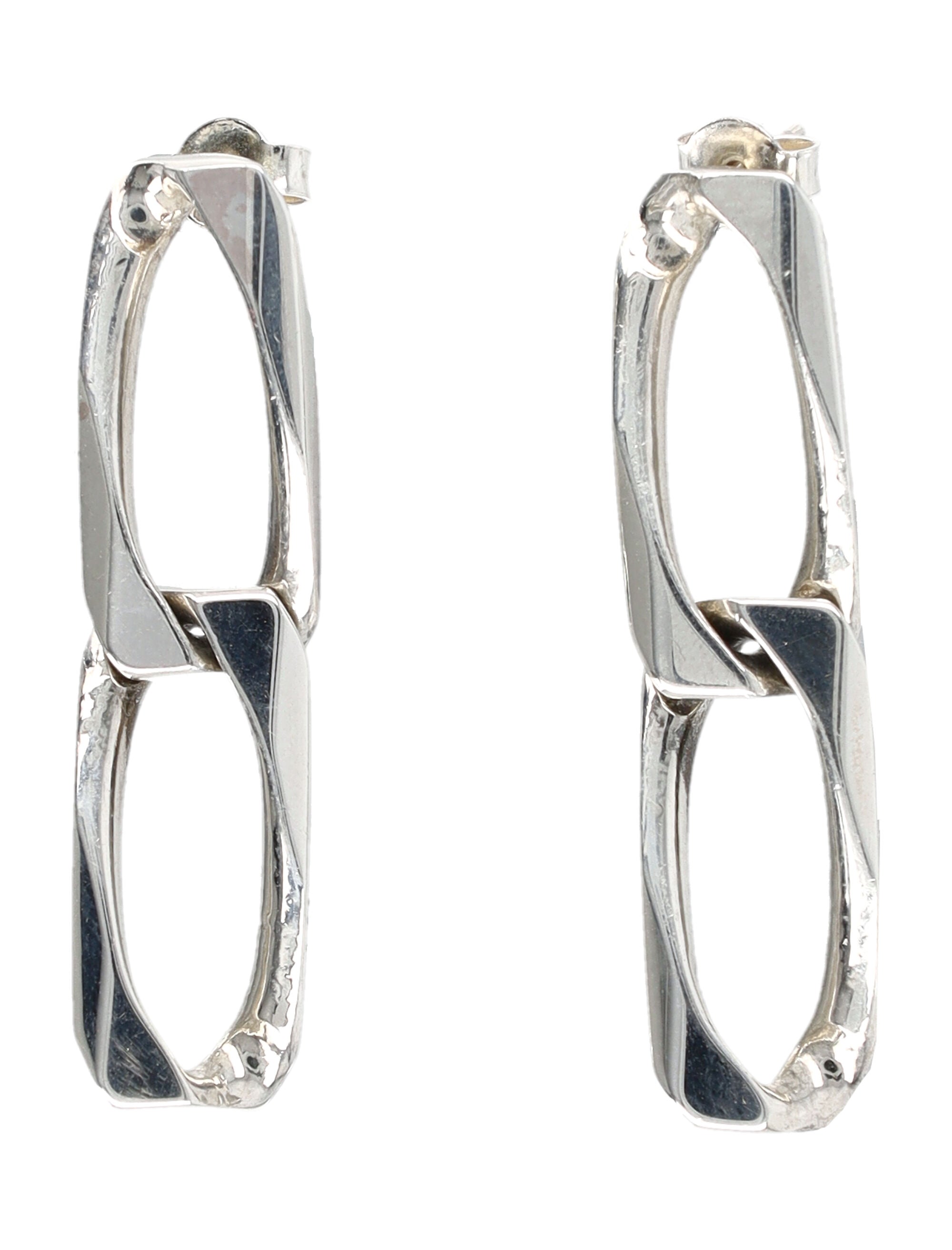 EMANUELE BICOCCHI Bold Chain Link Earrings for Men