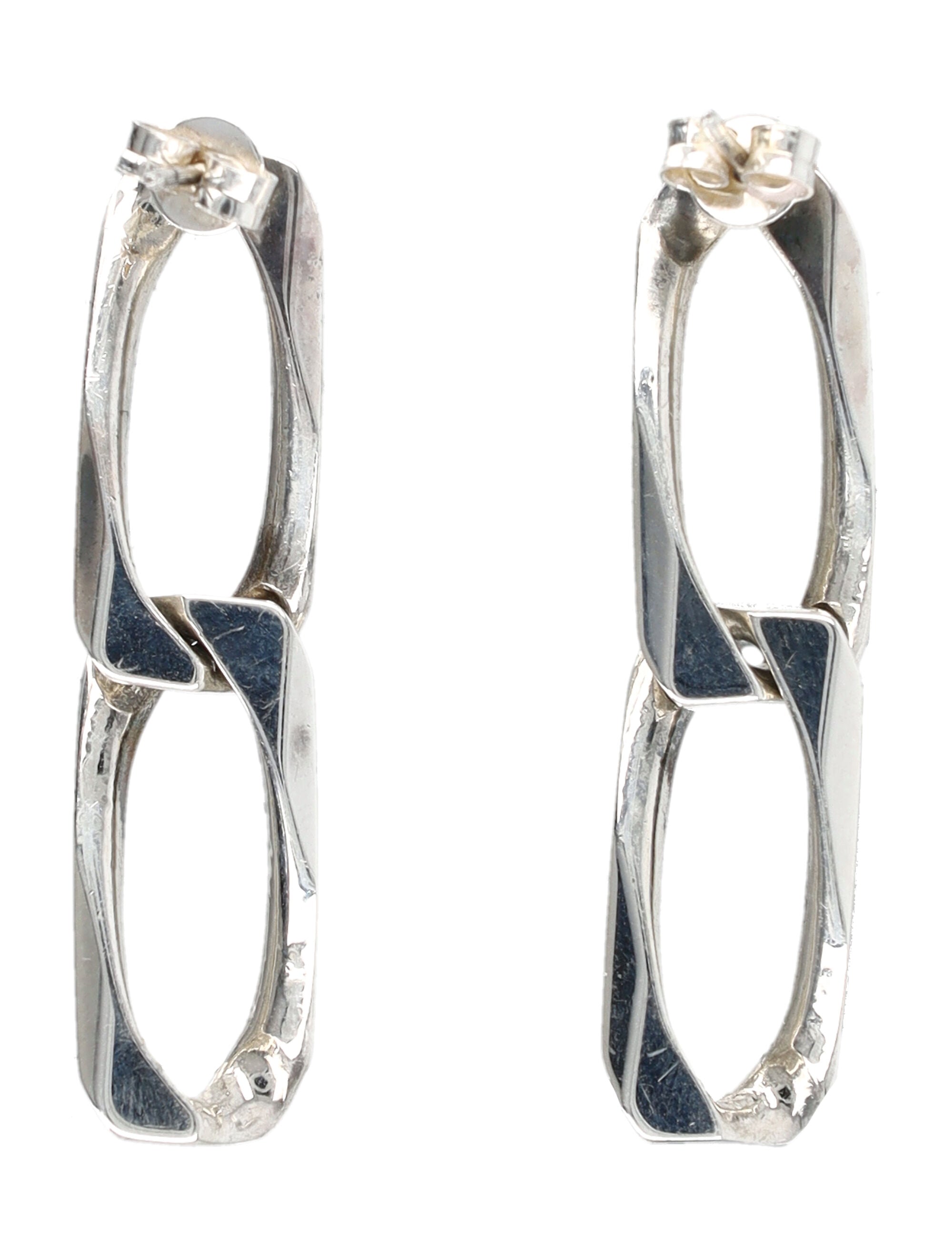 EMANUELE BICOCCHI Bold Chain Link Earrings for Men